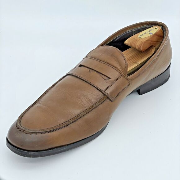 Adam Derrick To Boot New York Portofino Shoe Men’s 13 Tan / Brown Leather - Picture 1 of 16